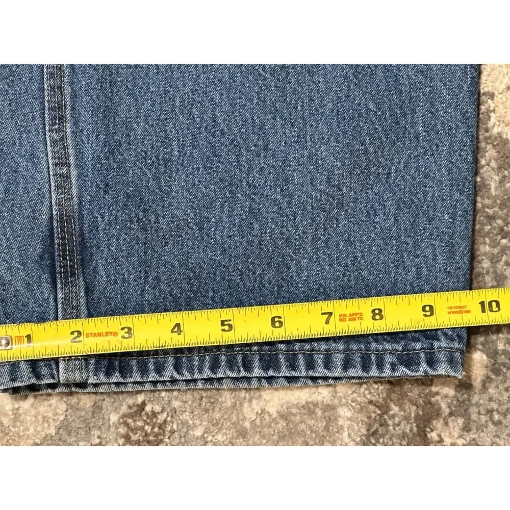 Carhartt Jeans Med Wash Blue Original Dungaree Fit Carpenter Workwear Sz 38x30 - Picture 9 of 9